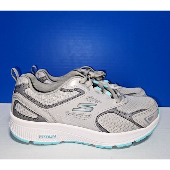 Skechers Air Cooled Goga Mat Go Run Consistent Women's Shoes Size 7 Grey - Picture 8 of 9